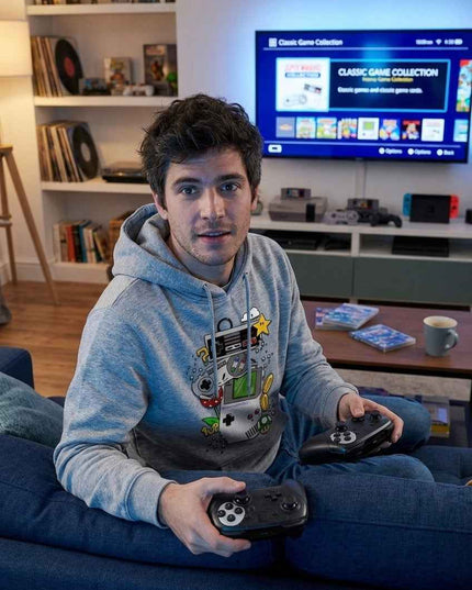 Hoodie Retro Gamer Icônes Nintendo Classiques