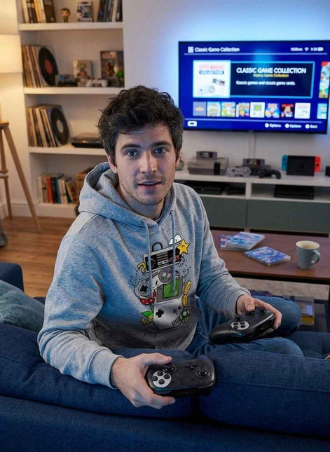 Hoodie Retro Gamer Icônes Nintendo Classiques