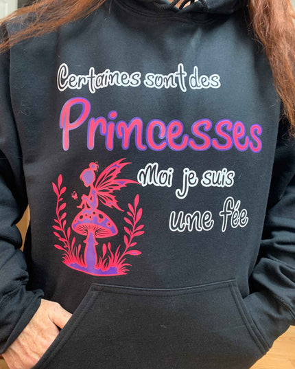 Hoodie La Fée pas chier – Confort magique et humour québécois