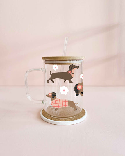 Tasse boho 17oz - teckels de printemps
