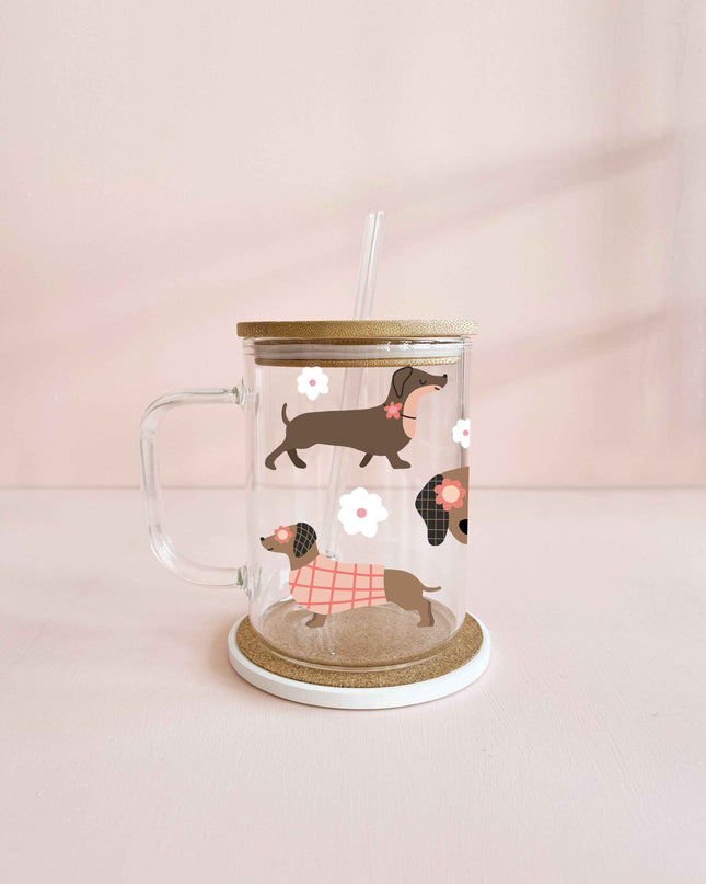 Tasse boho 17oz - teckels de printemps