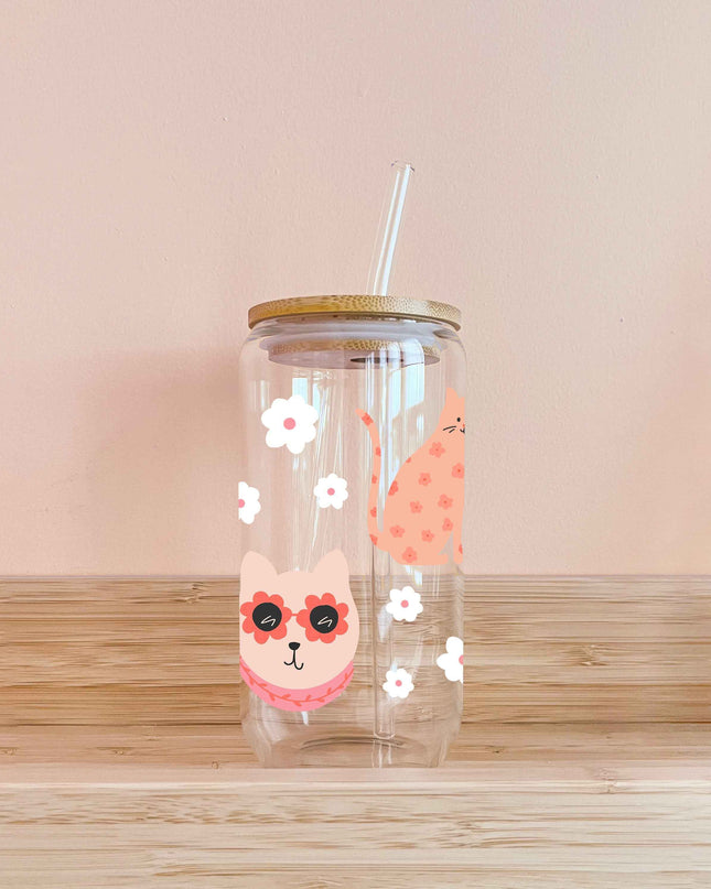 Verre boho - chats