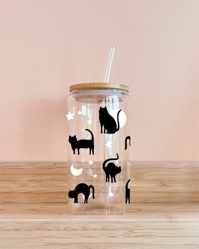 Verre - Chats noirs