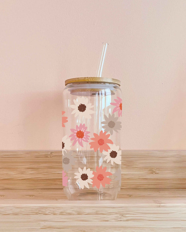 Verre boho - pensées d'automne