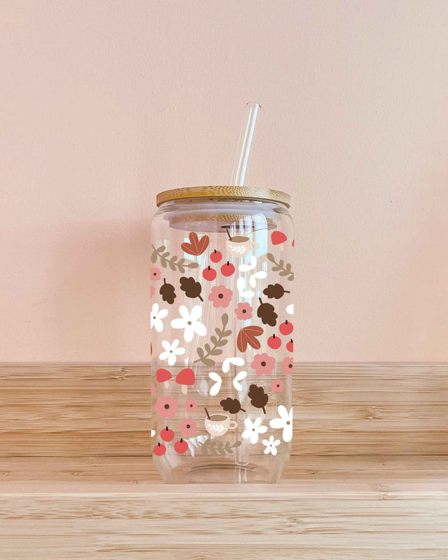 Verre boho - mosaïque d'automne