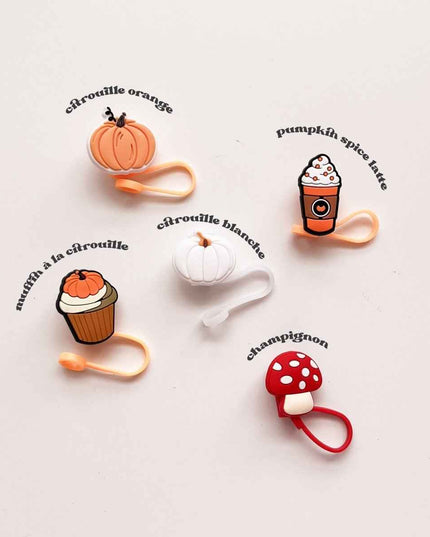 Couvercle pour paille - automne