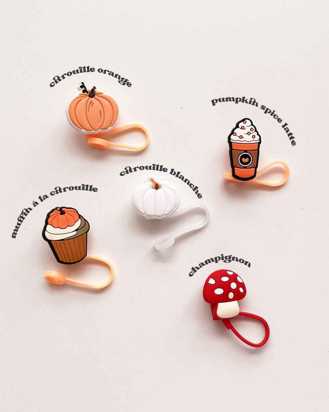 Couvercle pour paille - automne