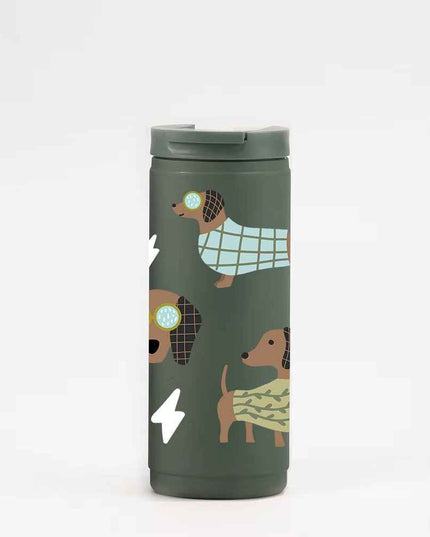 Gobelet isotherme 16oz - vert Teckels sauge