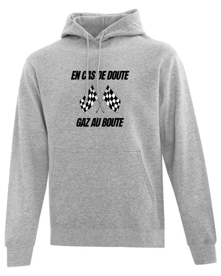Hoodie "Gaz au boute" imprimé