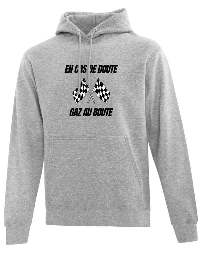 Hoodie "Gaz au boute" imprimé