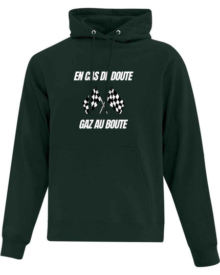 Hoodie "Gaz au boute" imprimé