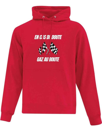 Hoodie "Gaz au boute" imprimé