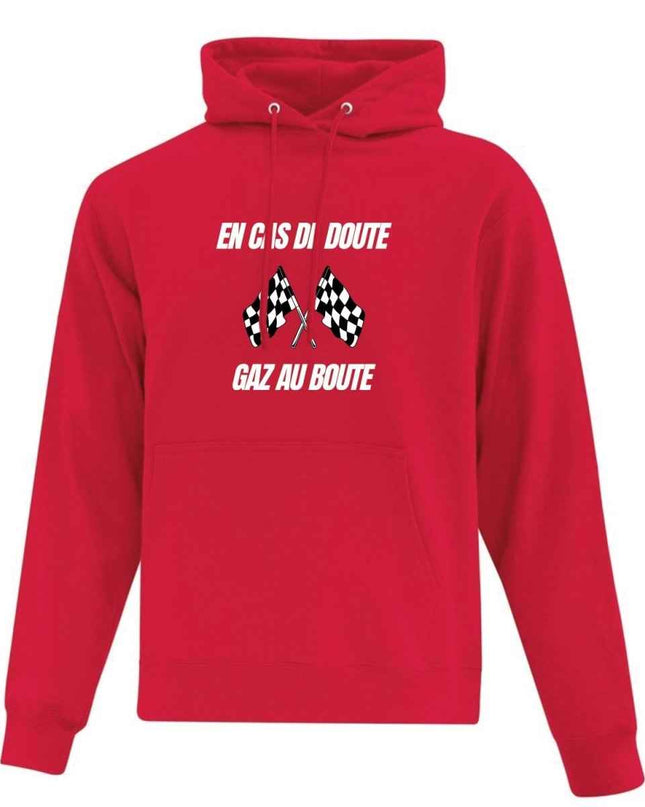 Hoodie "Gaz au boute" imprimé