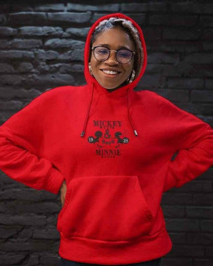 Hoodie Mickey & Minnie brodé