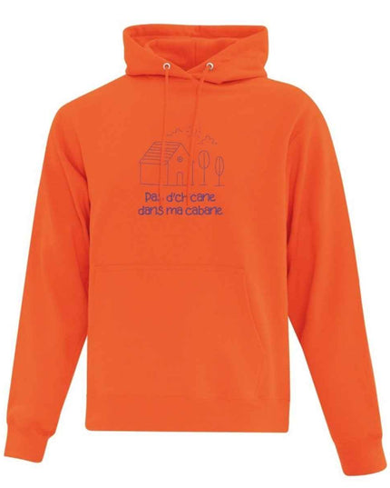 Hoodie "Pas d'chicane dans ma cabane" brodé