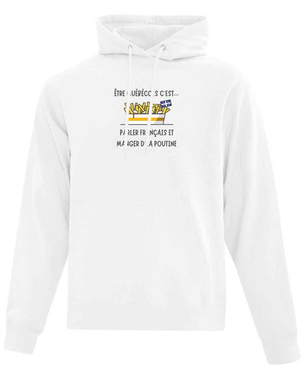 Hoodie Poutine imprimé