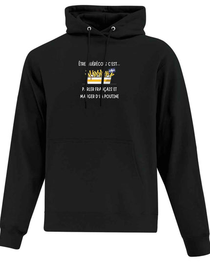 Hoodie Poutine imprimé - L'atelier 9¾