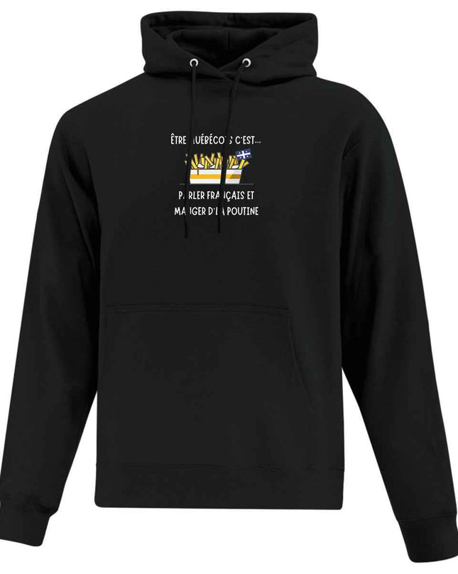 Hoodie Poutine imprimé - L'atelier 9¾