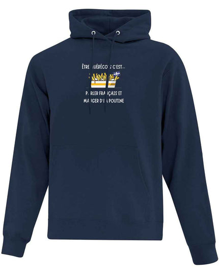 Hoodie Poutine imprimé