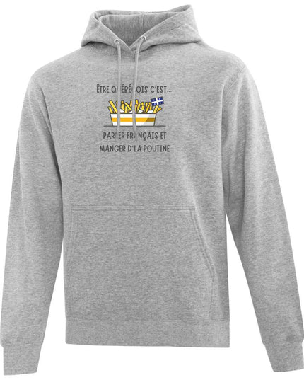 Hoodie Poutine imprimé