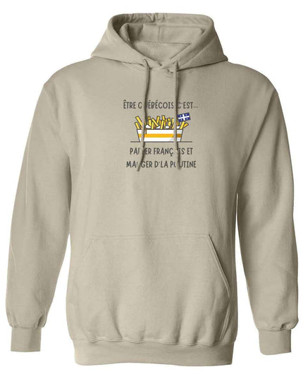 Hoodie Poutine imprimé