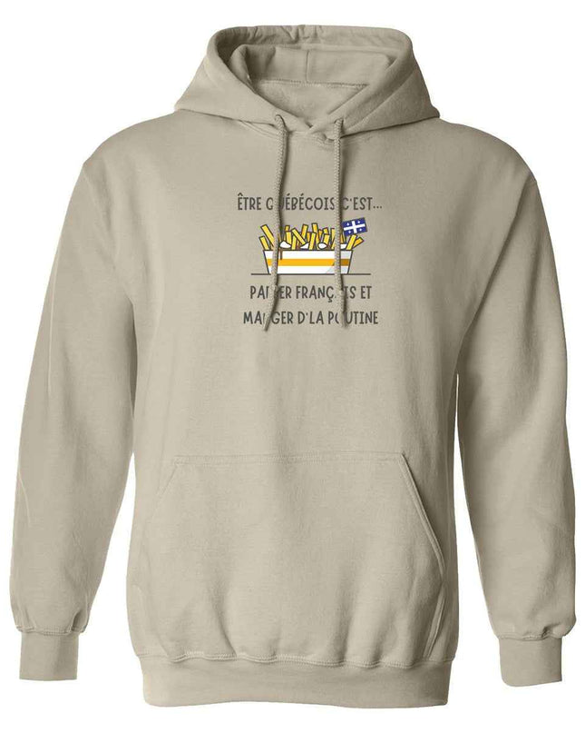 Hoodie Poutine imprimé