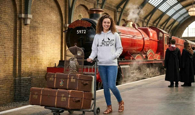 Hoodie Sorcier Tous tes symboles préférés en un seul look