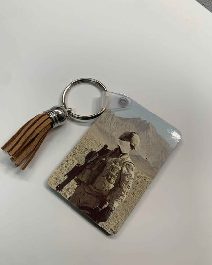 Porte-clé Hommage aux Vétérans – Personnalisé avec Fierté – Cadeau Militaire