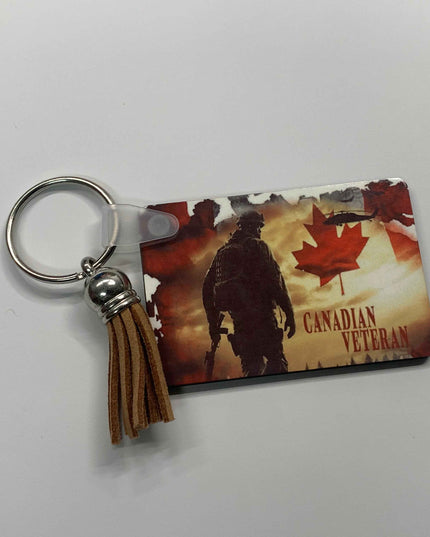 Porte-clé Hommage aux Vétérans – Personnalisé avec Fierté – Cadeau Militaire